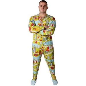 Tykables Liddles ABDL Footed Pajamas, Metro, Sleepers, S/M